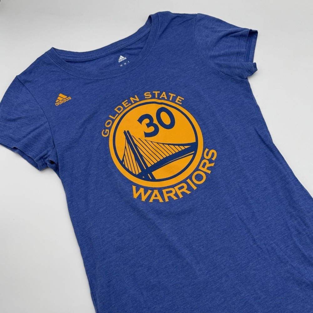 Adidas Womens Blue Golden State Warriors Stephen Curry 30 Basketball Shirt S
